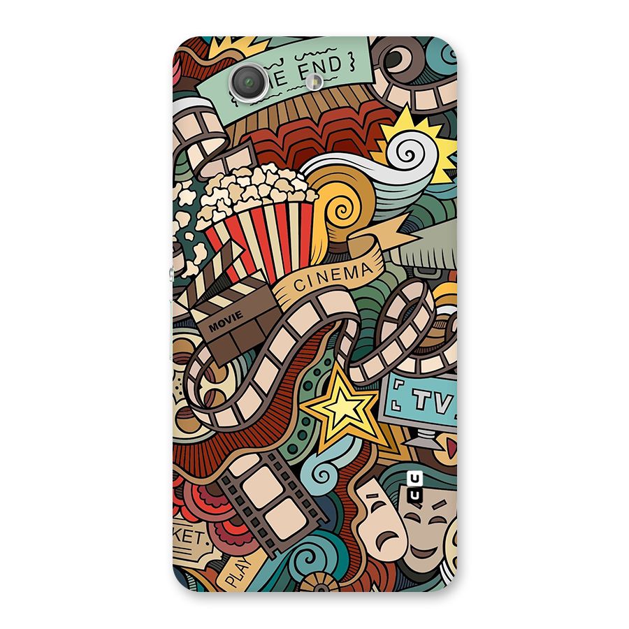 Retro Doodle Art Back Case for Xperia Z3 Compact