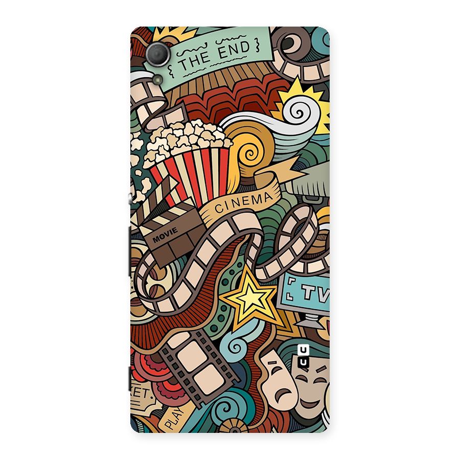 Retro Doodle Art Back Case for Xperia Z3 Plus