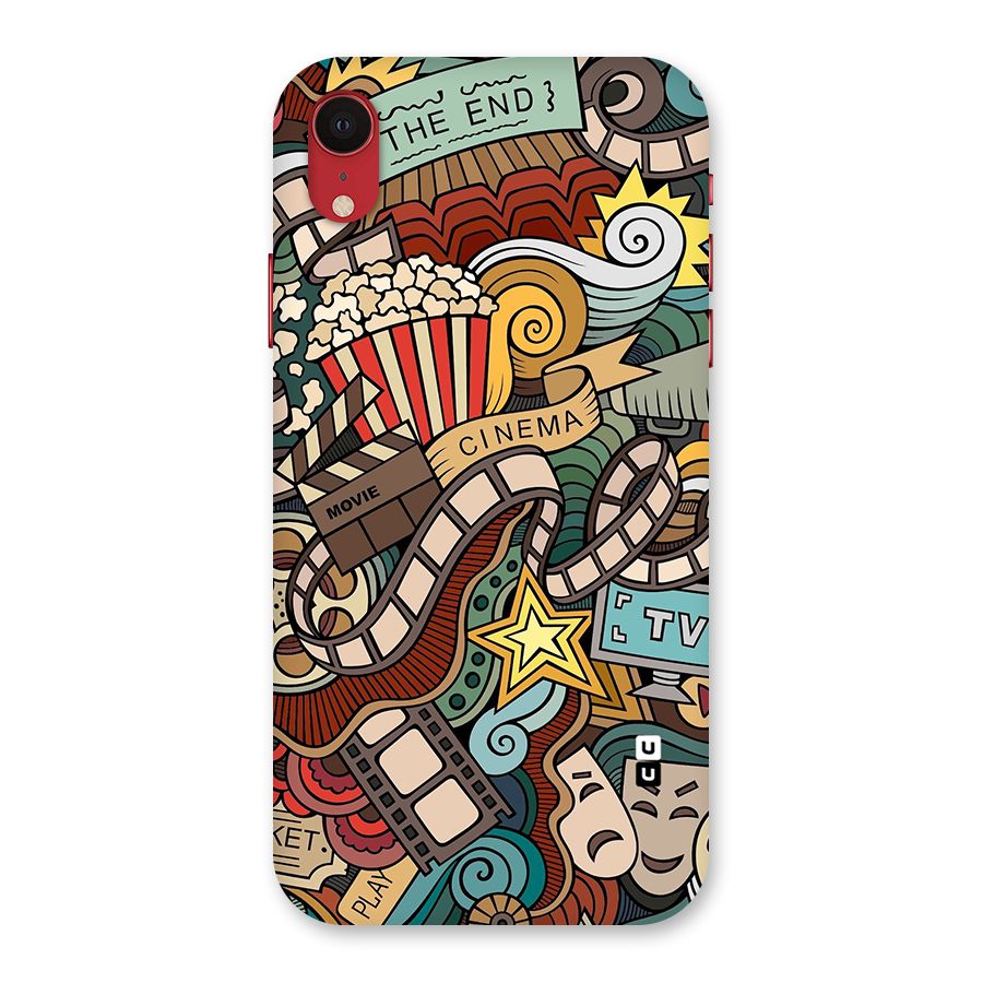 Retro Doodle Art Back Case for iPhone XR