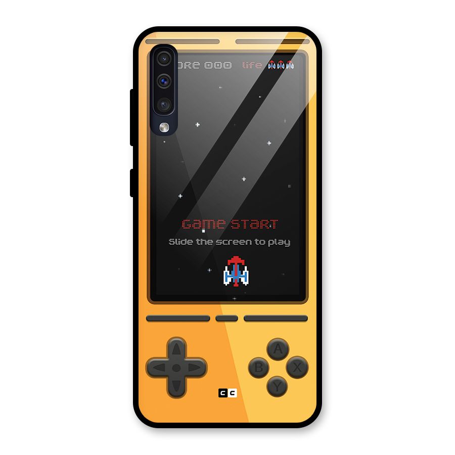 Retro Gamepad Glass Back Case for Galaxy A30s
