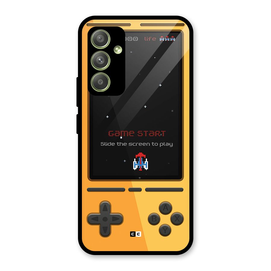 Retro Gamepad Glass Back Case for Galaxy A54