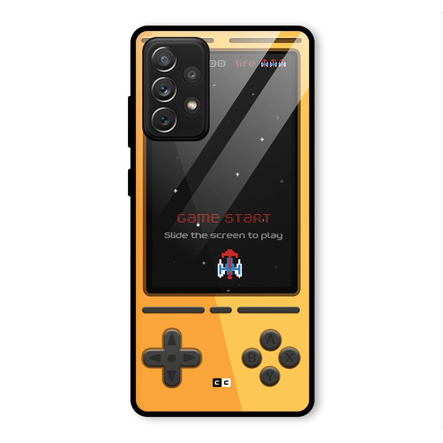 Retro Gamepad Glass Back Case for Galaxy A72