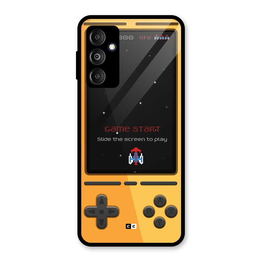 Retro Gamepad Glass Back Case for Galaxy M14 5G