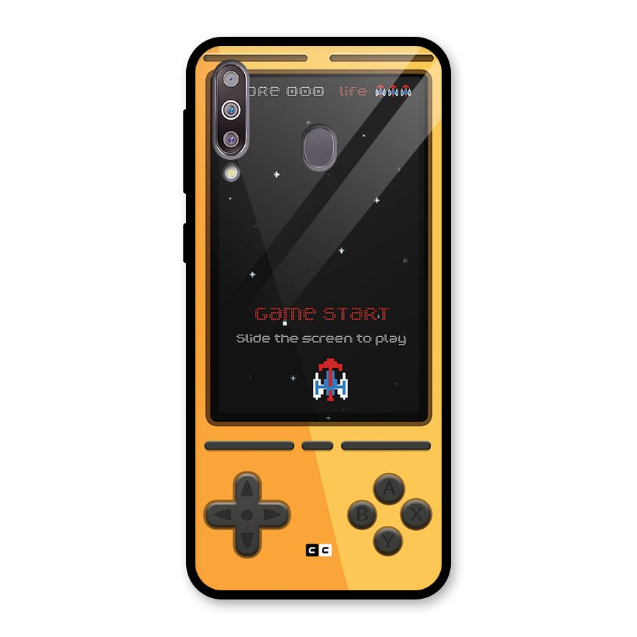 Retro Gamepad Glass Back Case for Galaxy M30