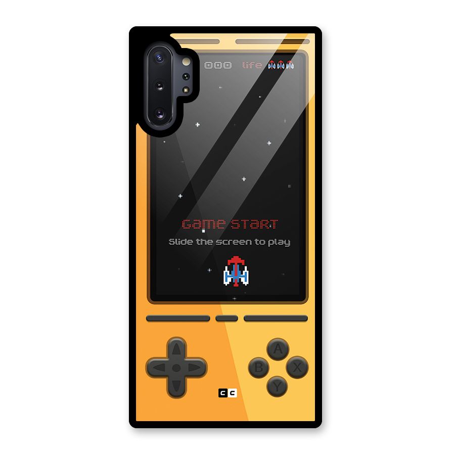Retro Gamepad Glass Back Case for Galaxy Note 10 Plus