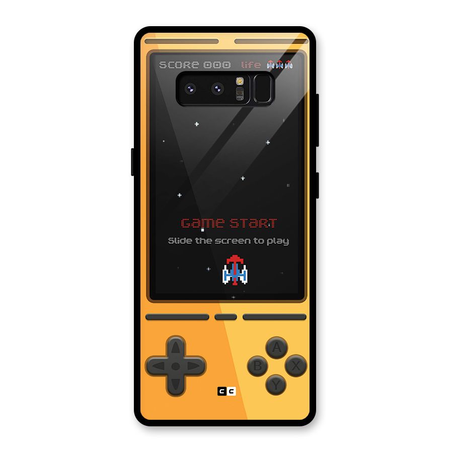 Retro Gamepad Glass Back Case for Galaxy Note 8