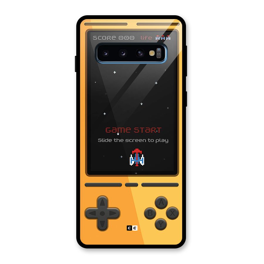 Retro Gamepad Glass Back Case for Galaxy S10