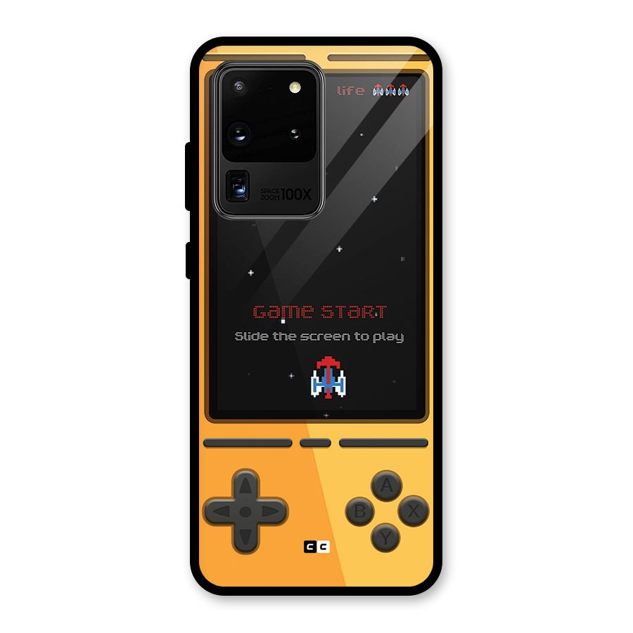 Retro Gamepad Glass Back Case for Galaxy S20 Ultra