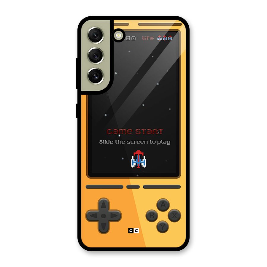 Retro Gamepad Glass Back Case for Galaxy S21 FE 5G