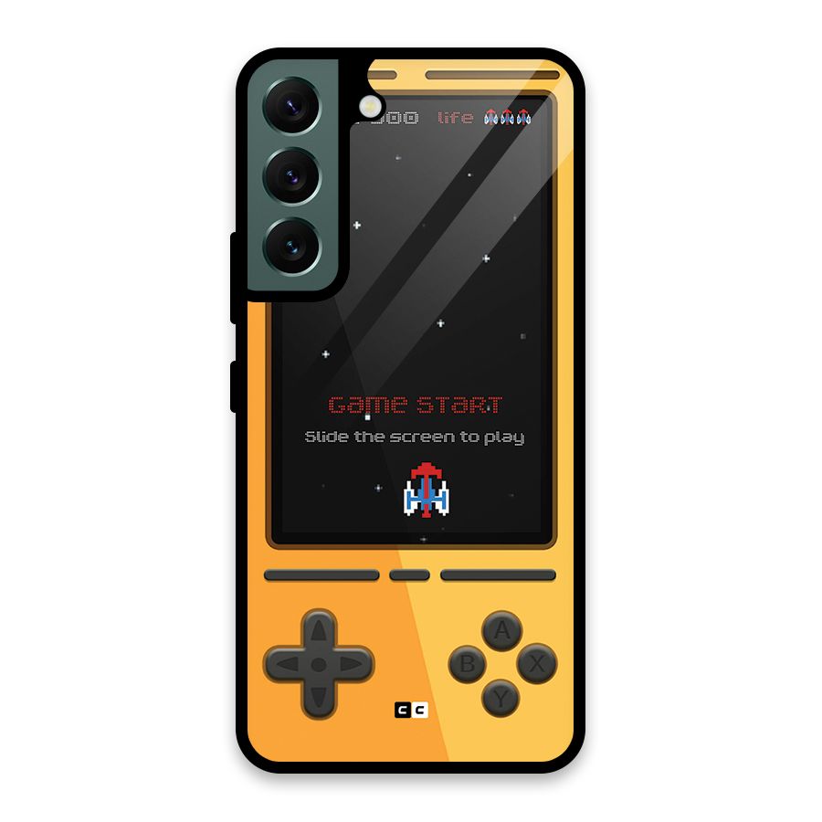 Retro Gamepad Glass Back Case for Galaxy S22 5G