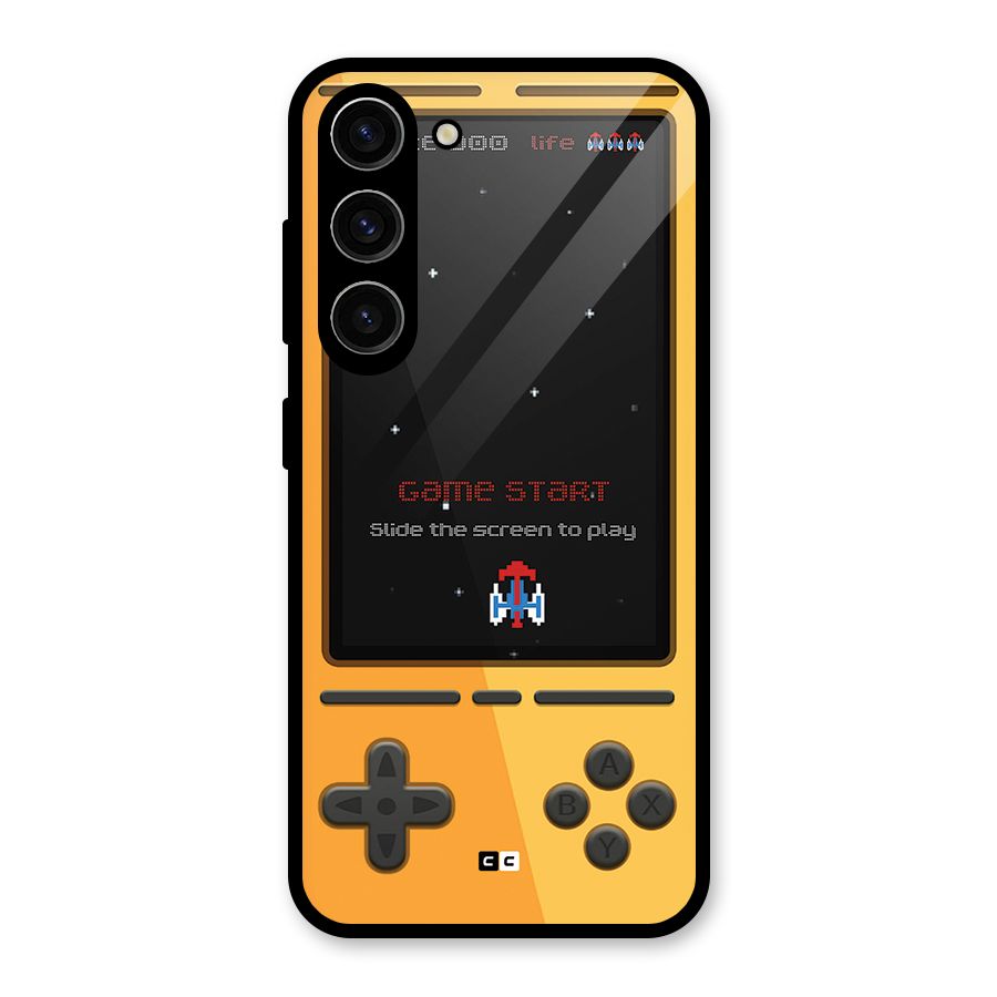 Retro Gamepad Glass Back Case for Galaxy S23