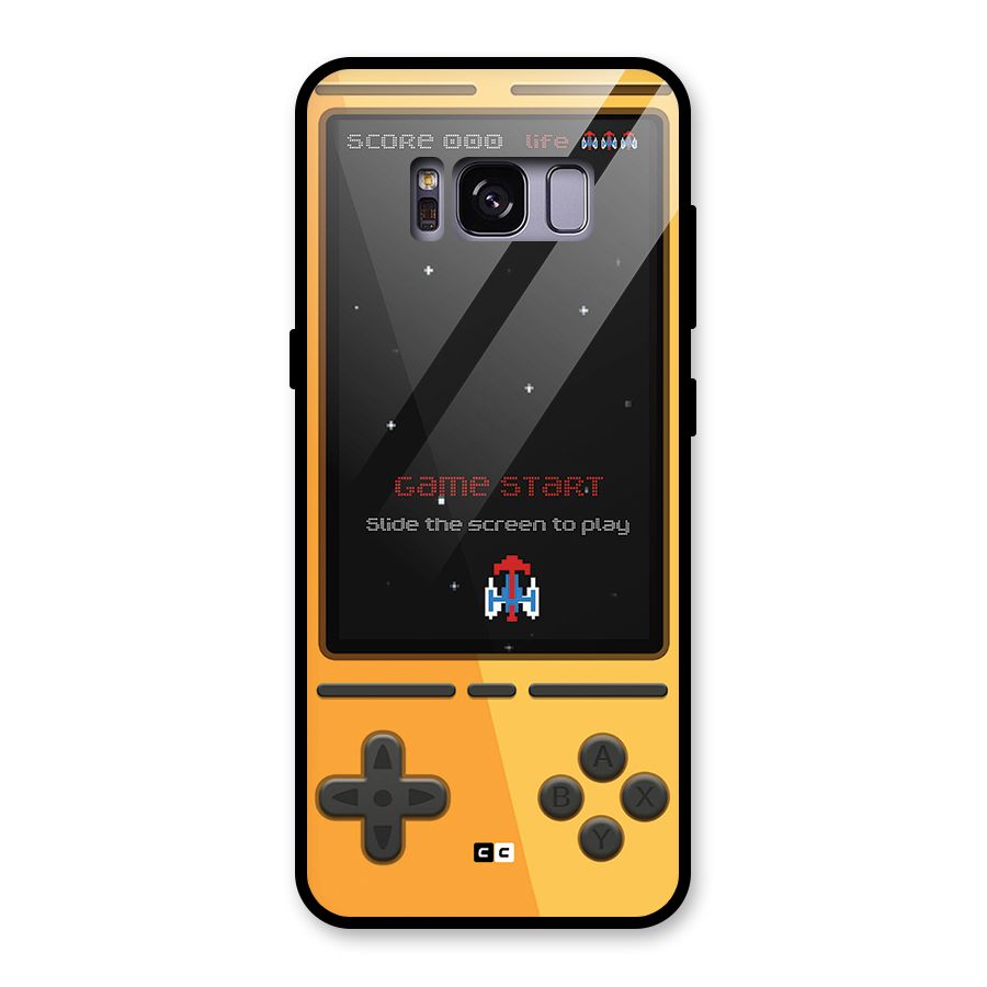 Retro Gamepad Glass Back Case for Galaxy S8