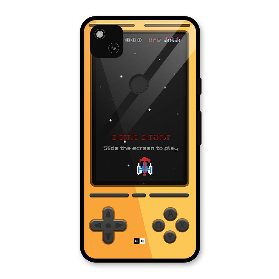 Retro Gamepad Glass Back Case for Google Pixel 4a