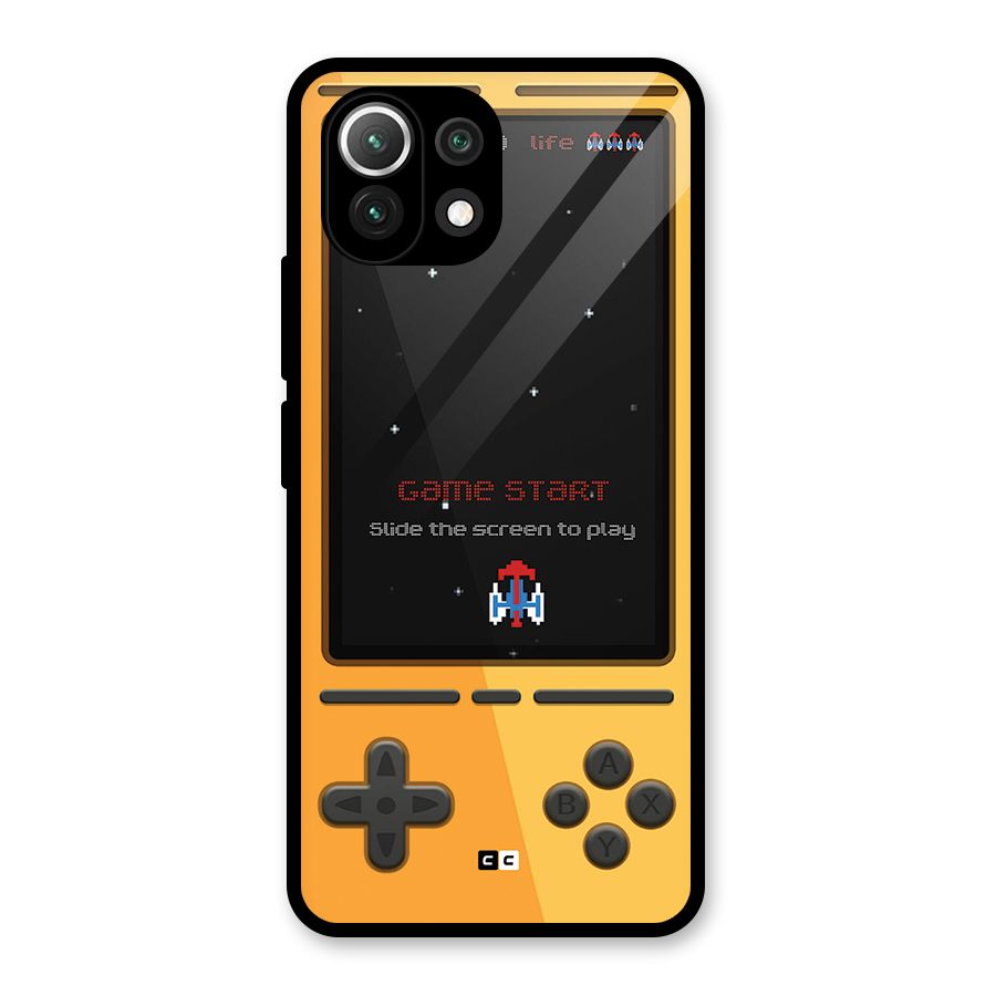 Retro Gamepad Glass Back Case for Mi 11 Lite NE 5G