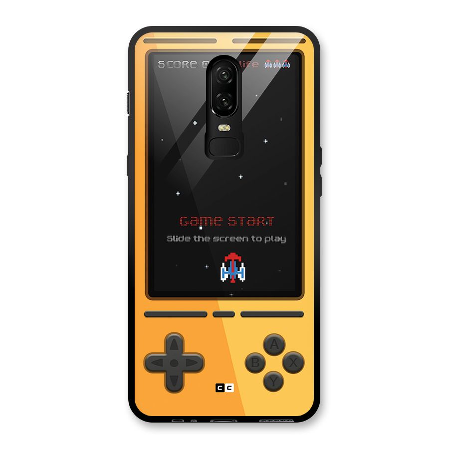 Retro Gamepad Glass Back Case for OnePlus 6