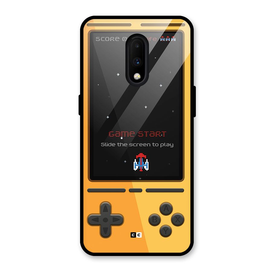 Retro Gamepad Glass Back Case for OnePlus 7