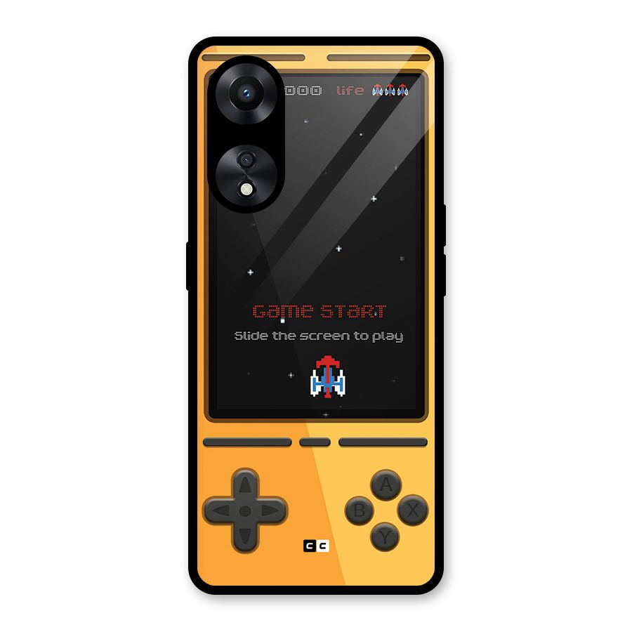 Retro Gamepad Glass Back Case for Oppo A78
