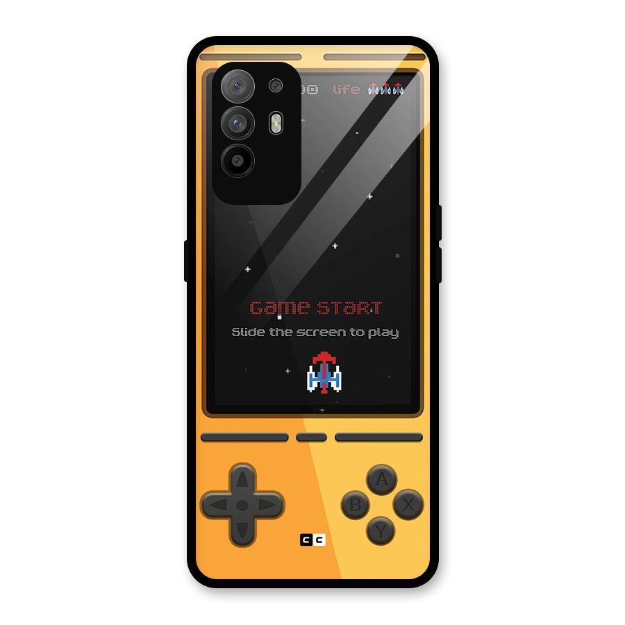 Retro Gamepad Glass Back Case for Oppo F19 Pro Plus 5G