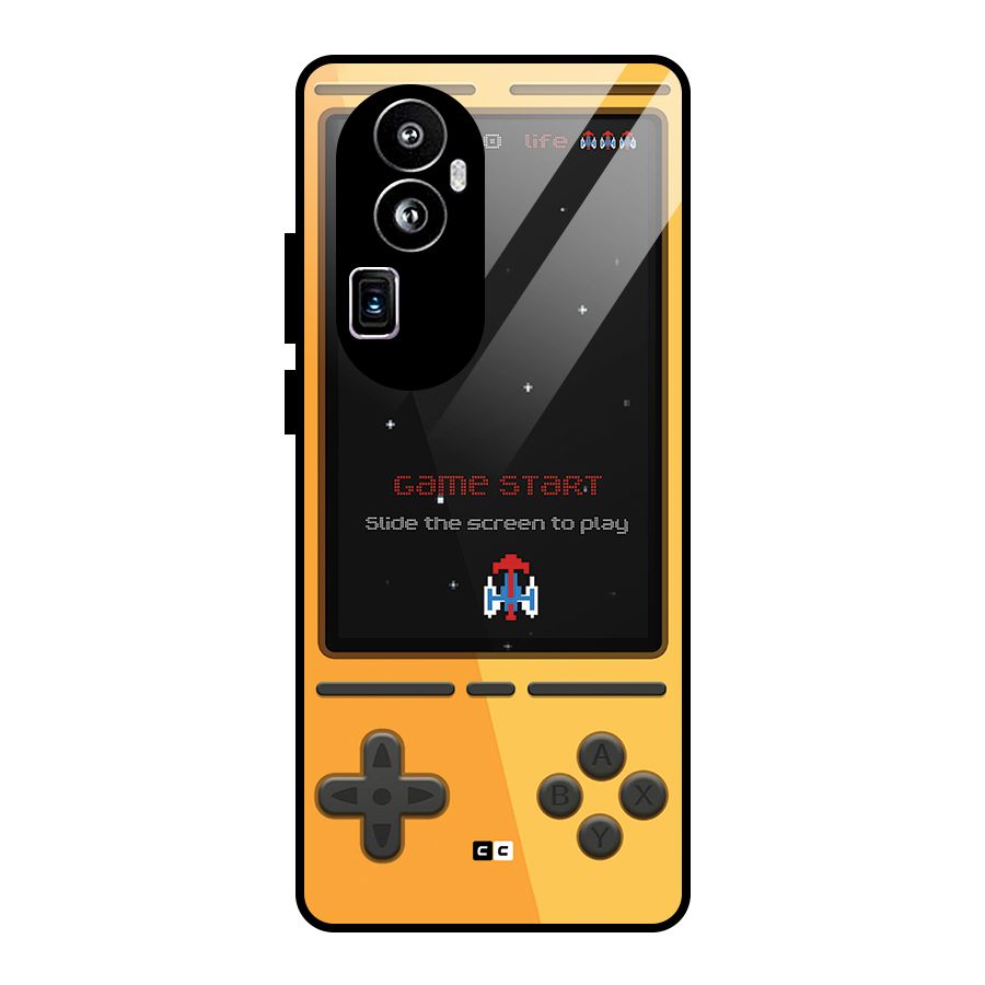 Retro Gamepad Glass Back Case for Oppo Reno10 Pro Plus