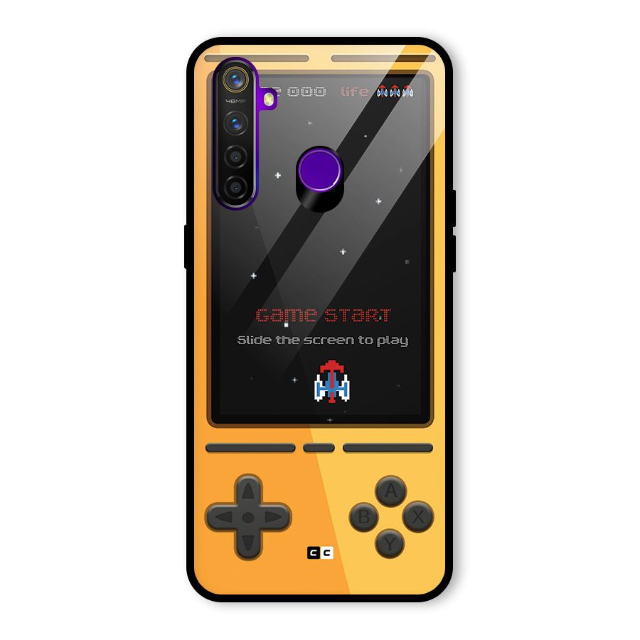 Retro Gamepad Glass Back Case for Realme 5 Pro