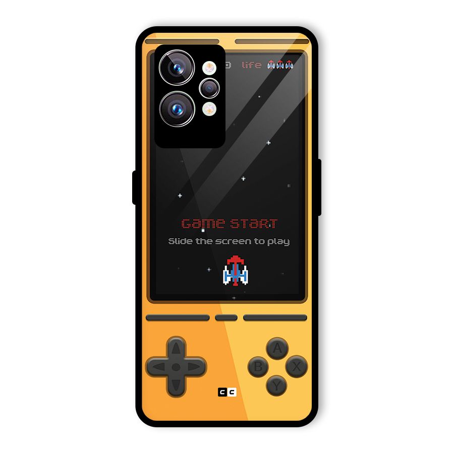 Retro Gamepad Glass Back Case for Realme GT2 Pro