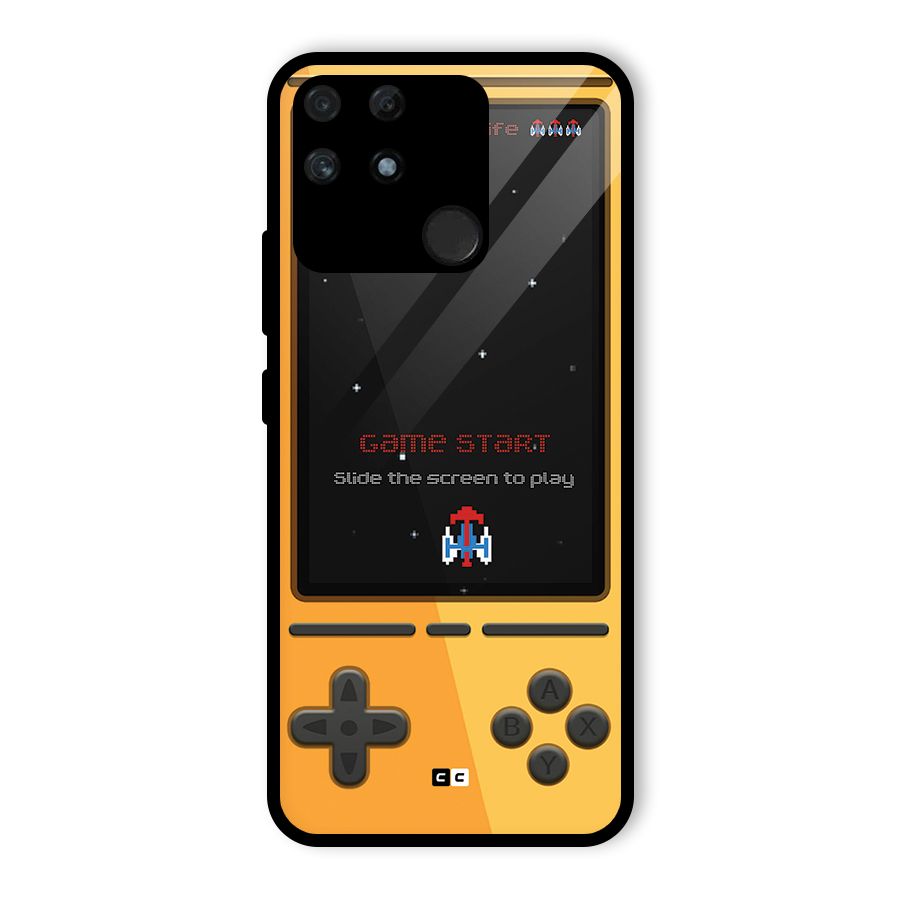 Retro Gamepad Glass Back Case for Realme Narzo 50A