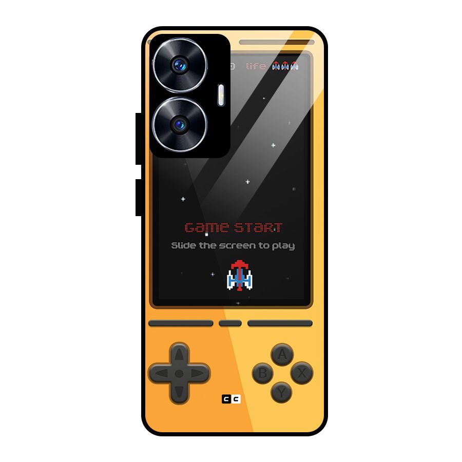 Retro Gamepad Glass Back Case for Realme Narzo N55