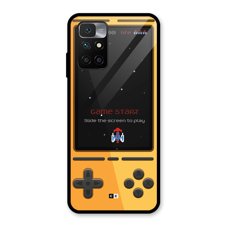 Retro Gamepad Glass Back Case for Redmi 10 Prime