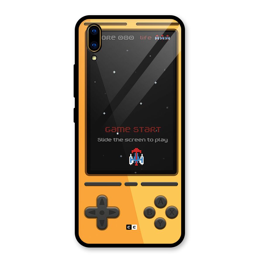 Retro Gamepad Glass Back Case for Vivo V11 Pro