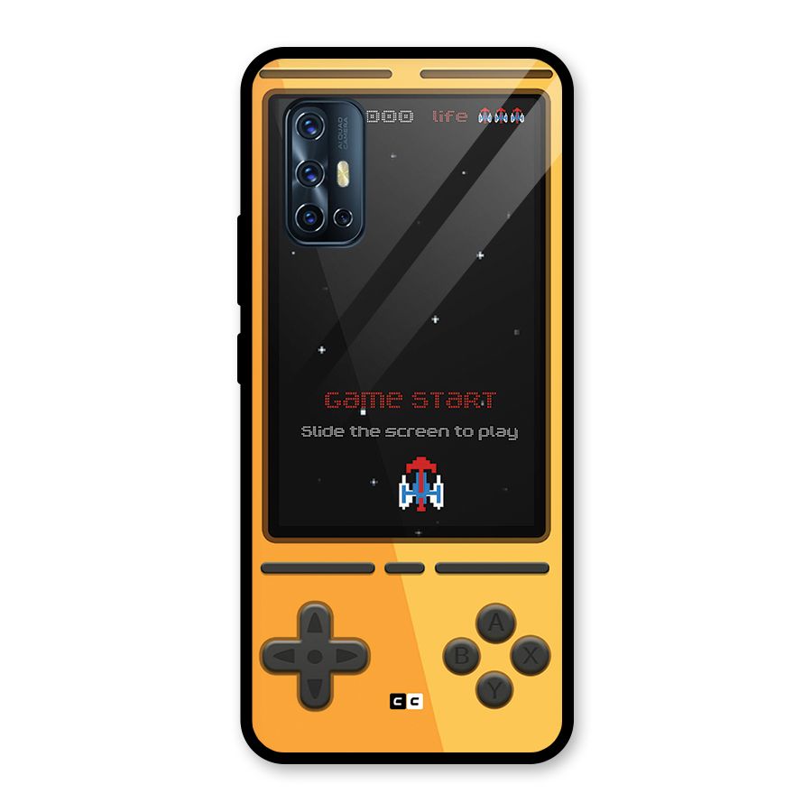 Retro Gamepad Glass Back Case for Vivo V17
