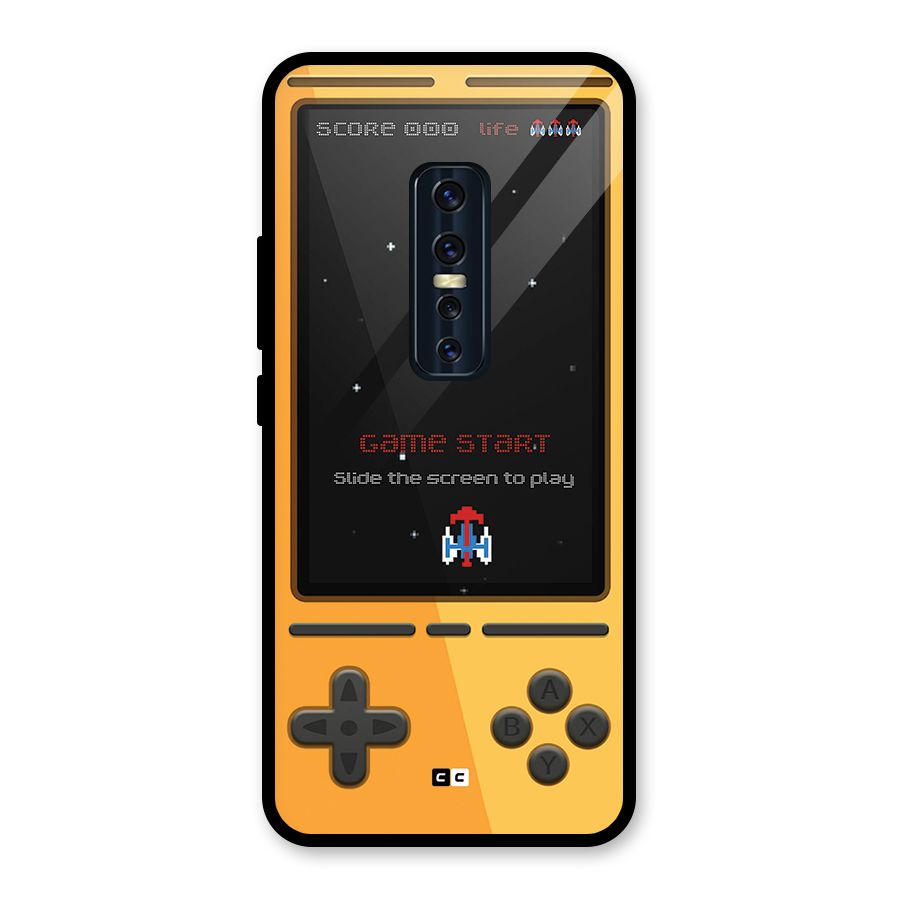 Retro Gamepad Glass Back Case for Vivo V17 Pro