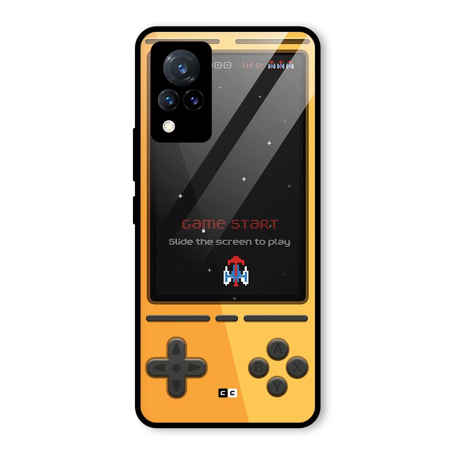 Retro Gamepad Glass Back Case for Vivo V21 5G