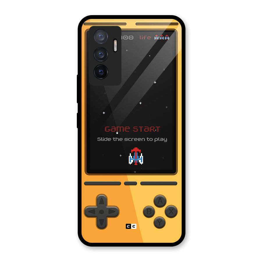 Retro Gamepad Glass Back Case for Vivo V23e