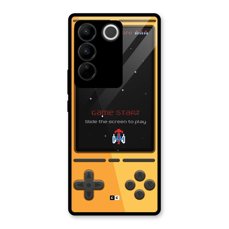 Retro Gamepad Glass Back Case for Vivo V27
