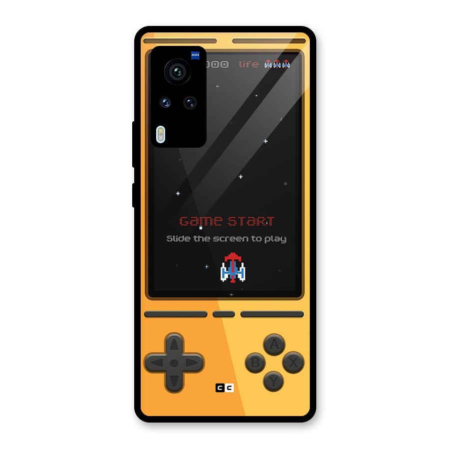 Retro Gamepad Glass Back Case for Vivo X60 Pro