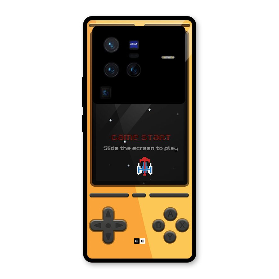 Retro Gamepad Glass Back Case for Vivo X80 Pro