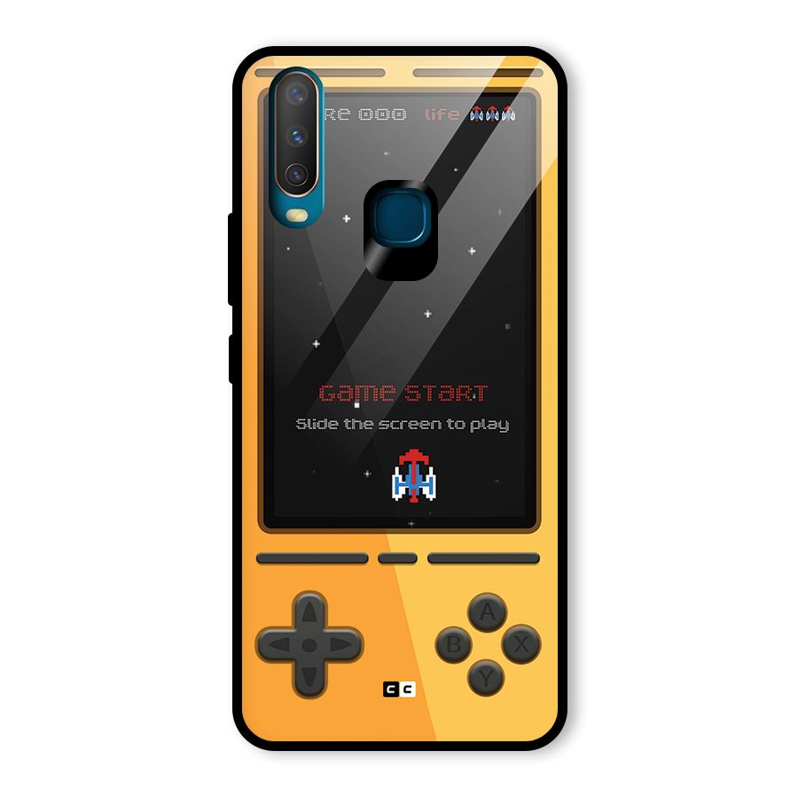 Retro Gamepad Glass Back Case for Vivo Y17