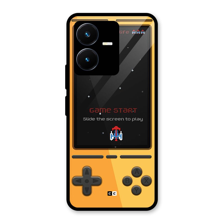 Retro Gamepad Glass Back Case for Vivo Y22