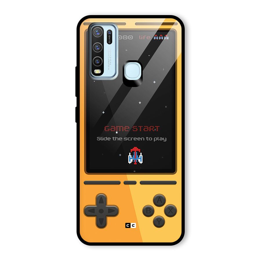 Retro Gamepad Glass Back Case for Vivo Y30