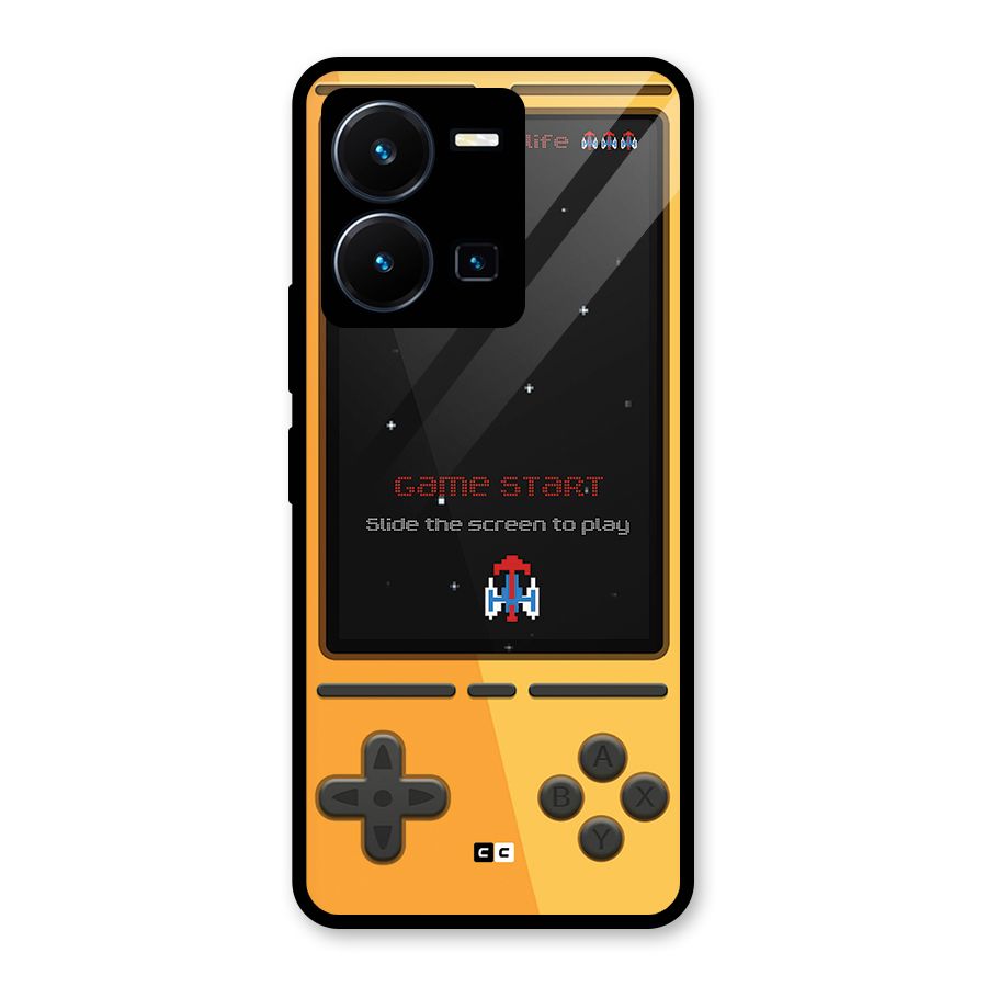 Retro Gamepad Glass Back Case for Vivo Y35
