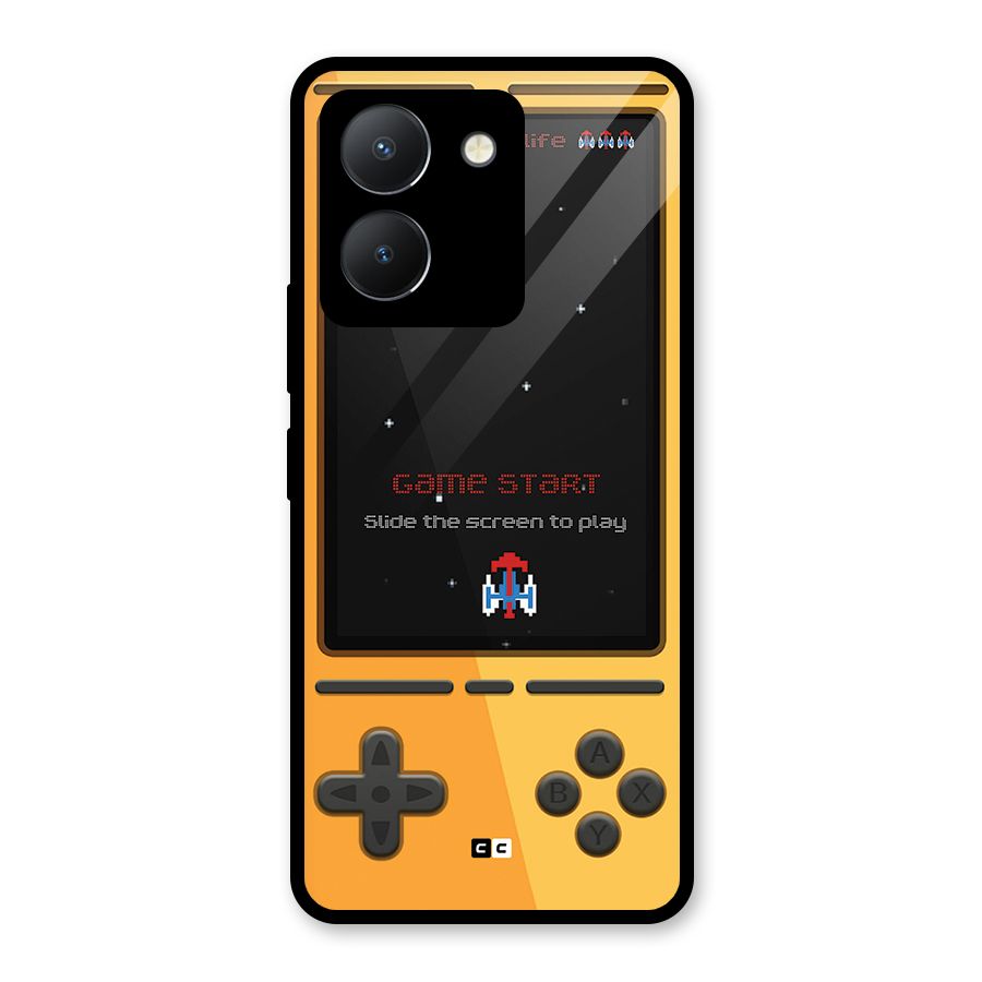 Retro Gamepad Glass Back Case for Vivo Y36
