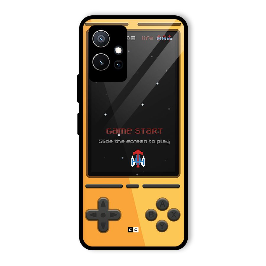 Retro Gamepad Glass Back Case for Vivo Y75 5G