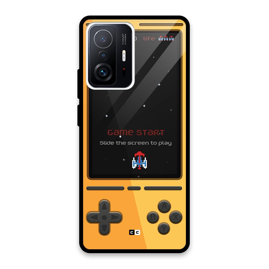 Retro Gamepad Glass Back Case for Xiaomi 11T Pro