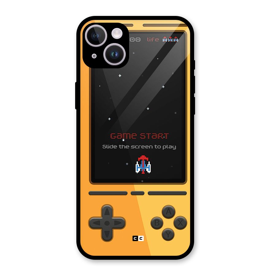 Retro Gamepad Glass Back Case for iPhone 14 Plus