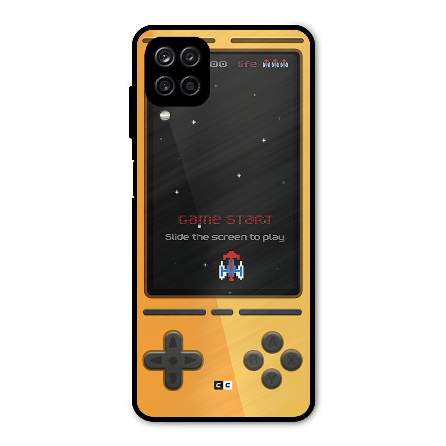 Retro Gamepad Metal Back Case for Galaxy A12