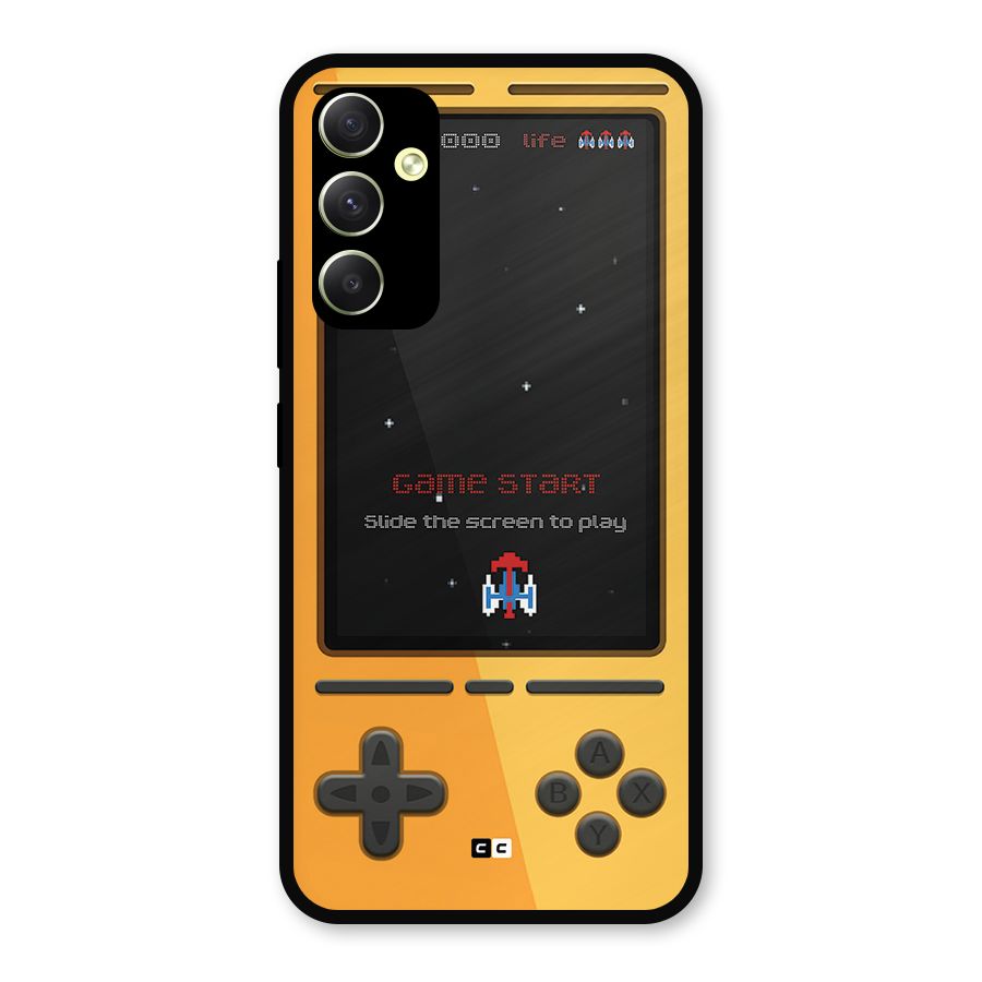 Retro Gamepad Metal Back Case for Galaxy A34