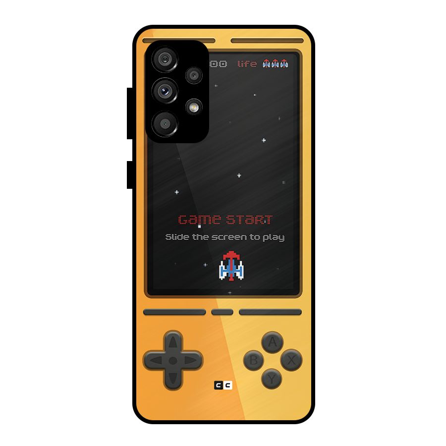 Retro Gamepad Metal Back Case for Galaxy A73 5G