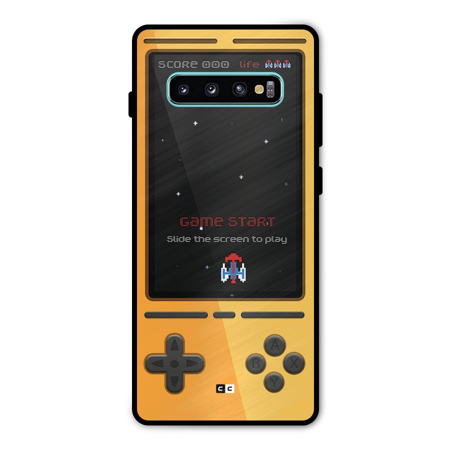 Retro Gamepad Metal Back Case for Galaxy S10 Plus