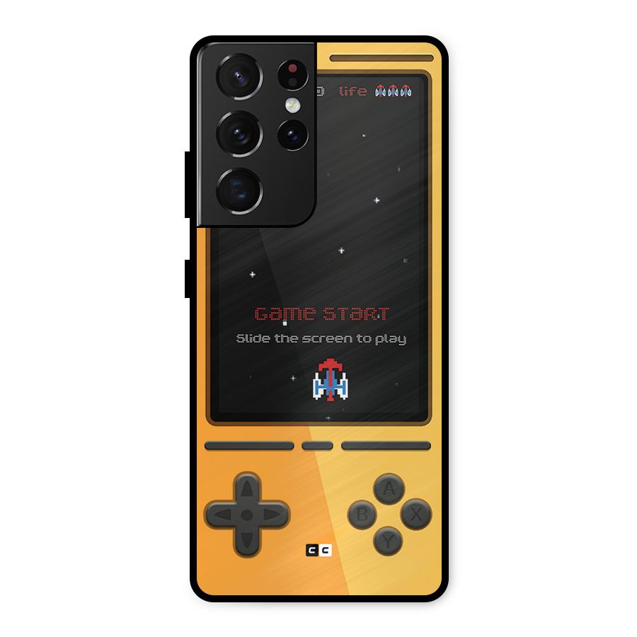 Retro Gamepad Metal Back Case for Galaxy S21 Ultra 5G
