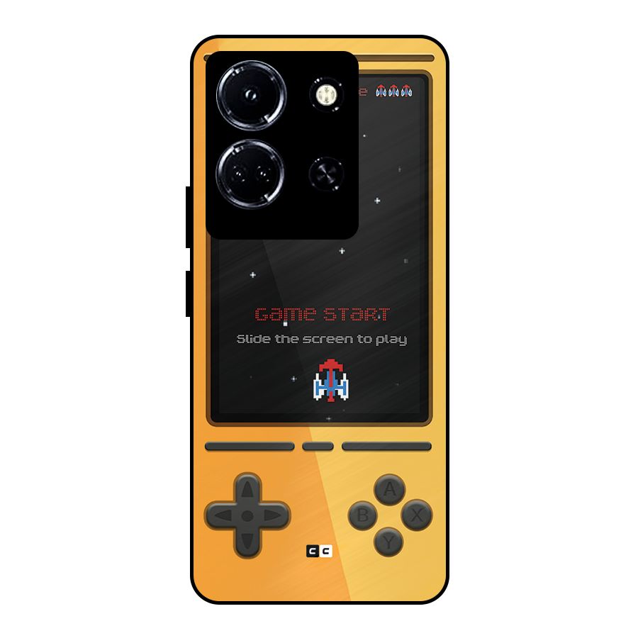 Retro Gamepad Metal Back Case for Infinix Note 30 5G